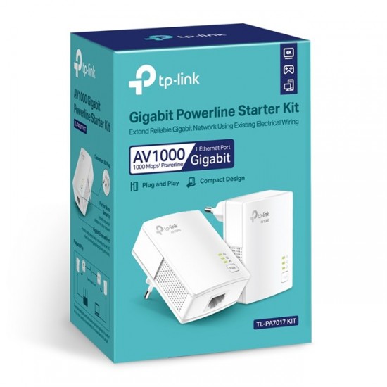 Tp-Link TL-PA7017 KIT AV1000 Powerline Adapter