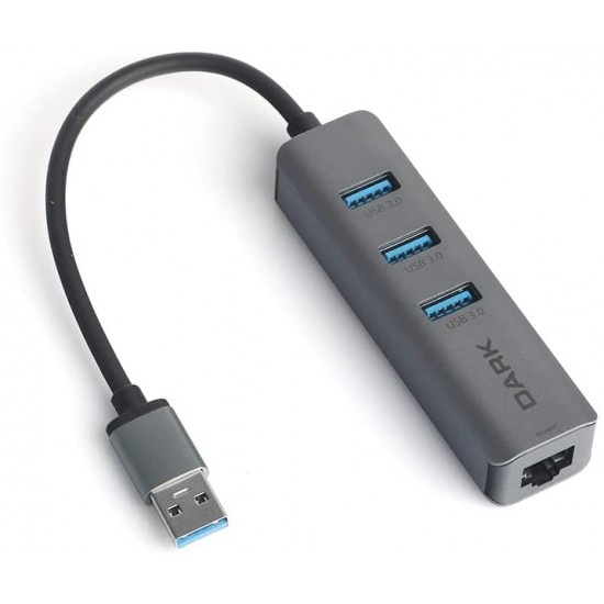 Dark DK-AC-USB332GL Usb3.0 to 3xUsb3.0-RJ45 Çevrci