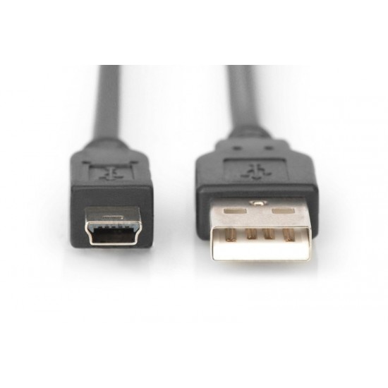 Digitus AK-300108-010-S 1m USB2.0-Mini USB