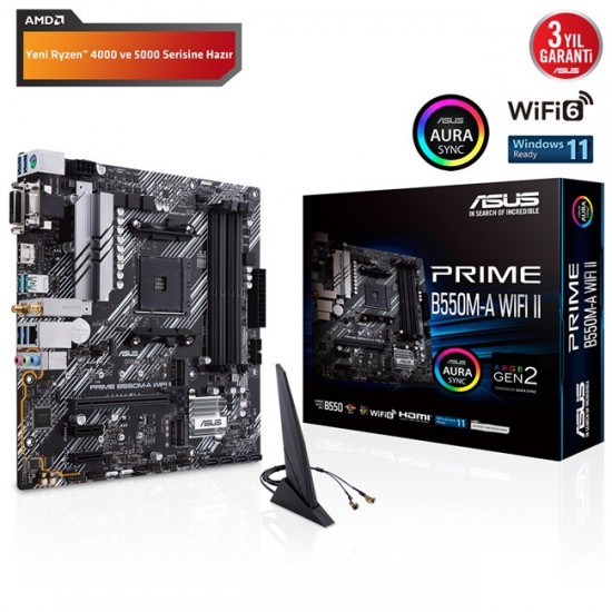 Asus Prime B550M-A Wi-fi II AM4 D4 Hdmi Usb3.2