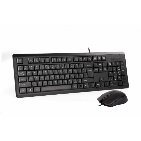 A4-Tech KR-9276 Q Klavye Mouse Set Siyah USB / MM