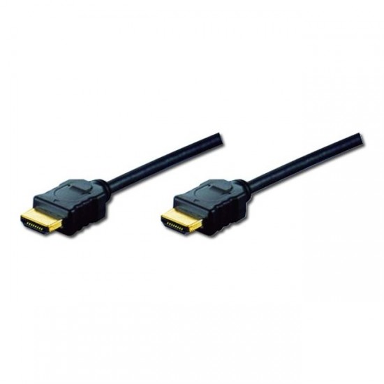 Digitus HDMI Kablo Altın Uçlu Siyah (1m) 4K Digitus HDMI Kablo Altın Uçlu Siyah (1m) 4K