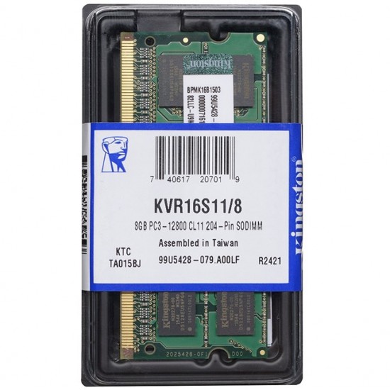 Kingston 8GB 1600 DDR3 KVR16S11/8WP (NB)