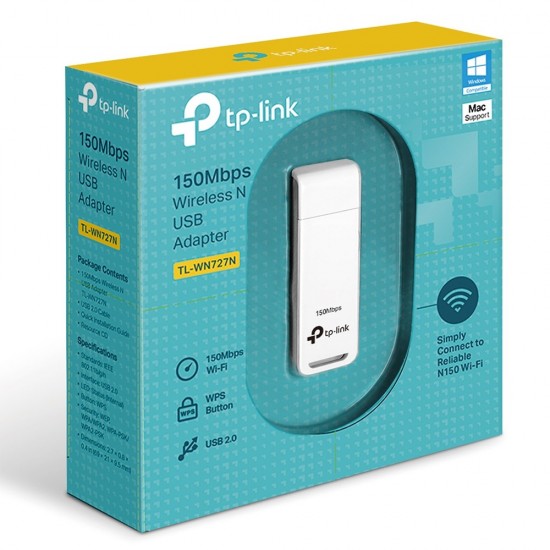 Tp-Link TL-WN727N 150Mbps Kablosuz  USB Adaptör