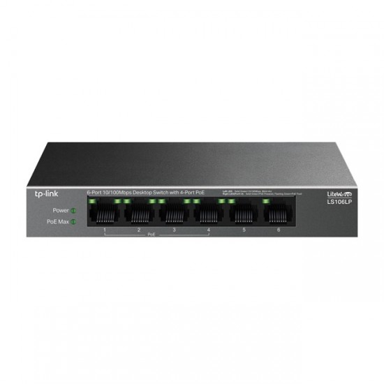 Tp-Link LS106LP 6 Port 10/100 4 Port PoE Switch