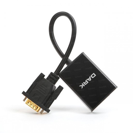 Dark VGA Erkek to HDMI Dişi Çevirici Dark VGA Erkek to HDMI Dişi Çevirici