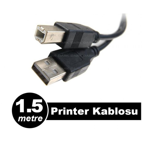 Dark Yazıcı Kablosu USB 2.0 (1.5m)