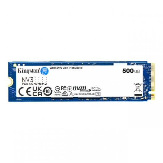 Kingston NV3 500GB M.2 NVMe SSD (5000-3000MBs)