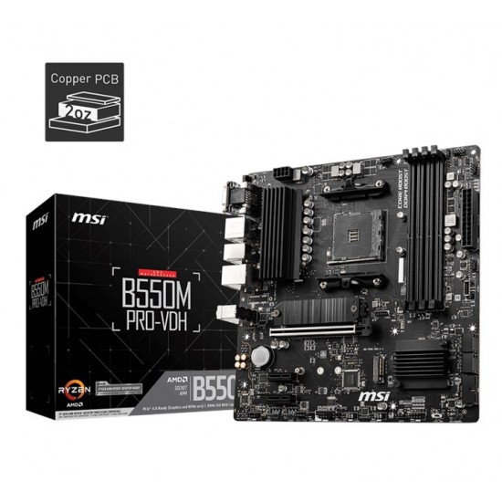 MSI B550M Pro Vdh AM4 Ryzen DDR4 Vga Hdmi Dp MSI B550M Pro Vdh AM4 Ryzen DDR4 Vga Hdmi Dp