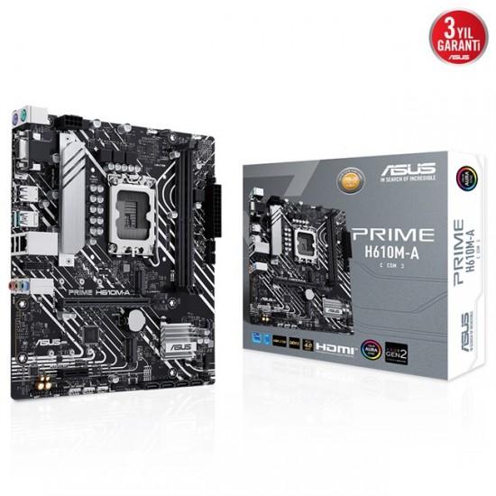 Asus Prime H610M-A D5 Csm 1700P Vga Hdmi Dp