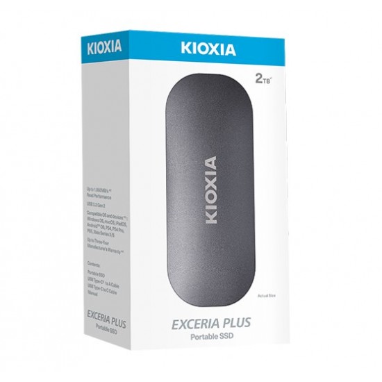 Kioxia Exceria Plus 2TB USB Type-C Taşınabilir SSD