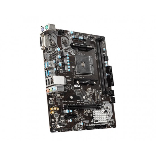 MSI B450M-A Pro Max AM4 Ryzen DDR4 Vga Dvi-D Hdmi MSI B450M-A Pro Max AM4 Ryzen DDR4 Vga Dvi-D Hdmi