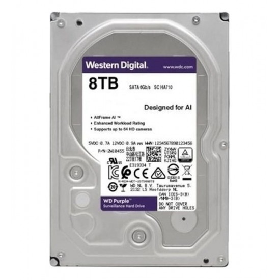 WD Purple 8TB 5640Rpm 128MB -WD84PURZ