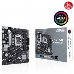 Asus Prime B760M-K D4 1700P Vga Hdmi