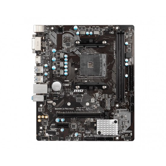 MSI B450M-A Pro Max AM4 Ryzen DDR4 Vga Dvi-D Hdmi MSI B450M-A Pro Max AM4 Ryzen DDR4 Vga Dvi-D Hdmi