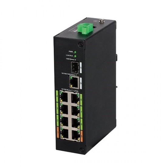 Dahua 8 Port 100Mbps E-PoE (LR2110-8ET-120)