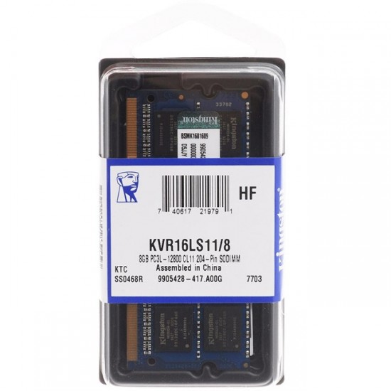 Kingston 8GB 1600 DDR3L KVR16LS11/8WP (NB)