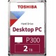 Toshiba P300 2TB 7200Rpm 256MB - HDWD320UZSVA