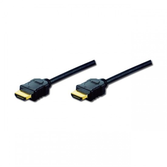 Digitus HDMI Kablo Altın Uçlu Siyah (2m) 4K Digitus HDMI Kablo Altın Uçlu Siyah (2m) 4K