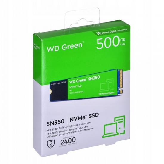 WD Green SN350 500GB M.2 NVMe SDD (2400/1500)