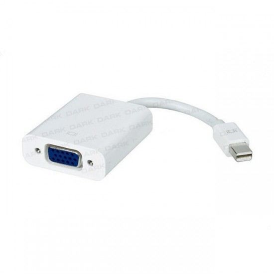 Dark Mini DisplayPort to VGA Dişi Çevirici