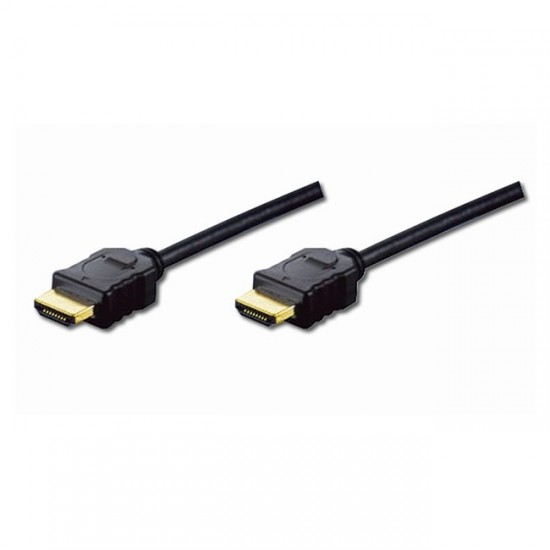 Digitus HDMI Kablo Altın Uçlu Siyah (2m) FHD Digitus HDMI Kablo Altın Uçlu Siyah (2m) FHD