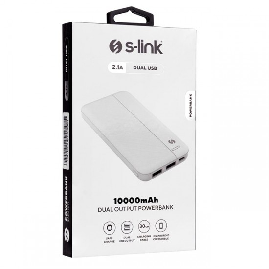 S-link Powerbank 10000mAh Beyaz