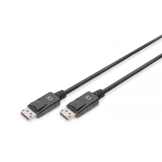 Digitus DisplayPort Kablo Siyah (1m) 4K Digitus DisplayPort Kablo Siyah (1m) 4K