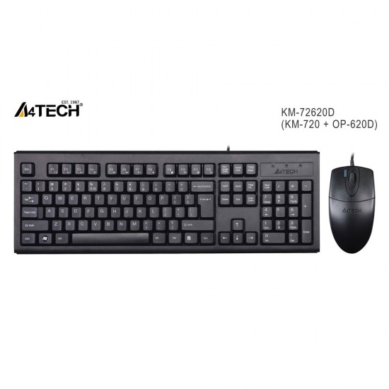 A4-Tech KM-72620D Q Klavye Mouse Set USB / MM