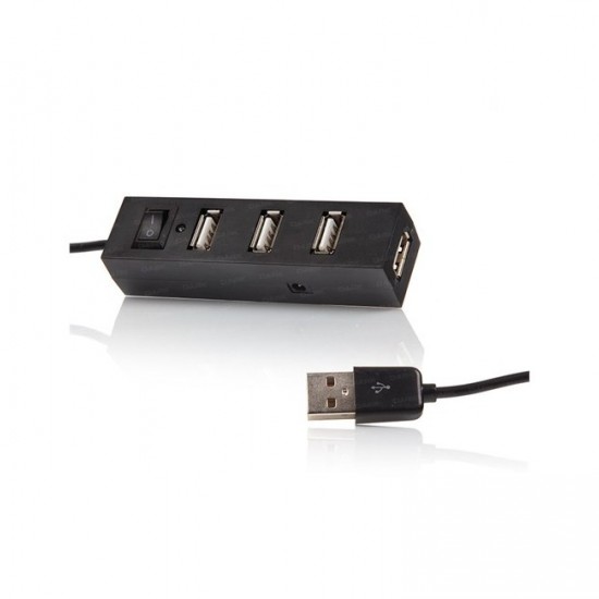 Dark 4 Port Açma/Kapama Butonlu USB2.0 Hub
